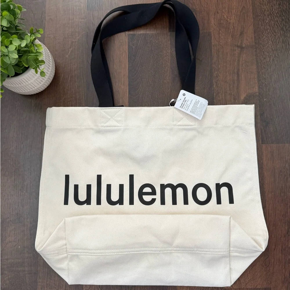 ๐ Lululemon Canvas Double Handle Tote Bag - Picture 1 of 15